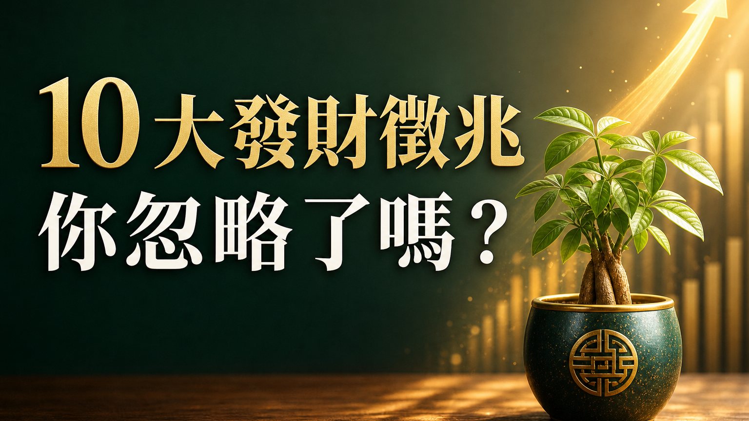 千萬別錯過！網路討論度超高 １０大你可能忽略的「發財徵兆」！第１名實在太離奇了…