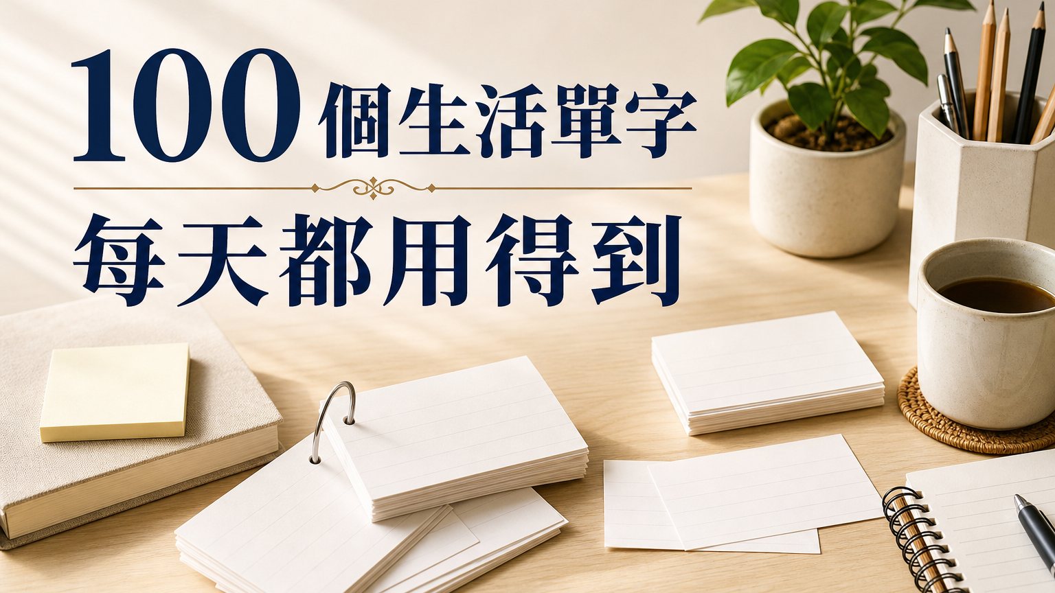 從小背一堆超難的單字，卻從來沒用過？ 精選 100個生活單字，包你每天都在用！