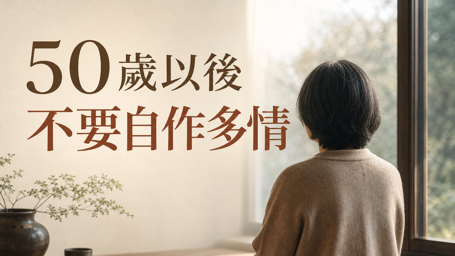 張小燕的一席話：50 歲以後不要自作多情！每一點都很現實…