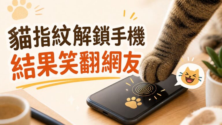 一天晚上，心血來潮 用貓指紋做手機解鎖 結果… 網友：從頭笑到尾