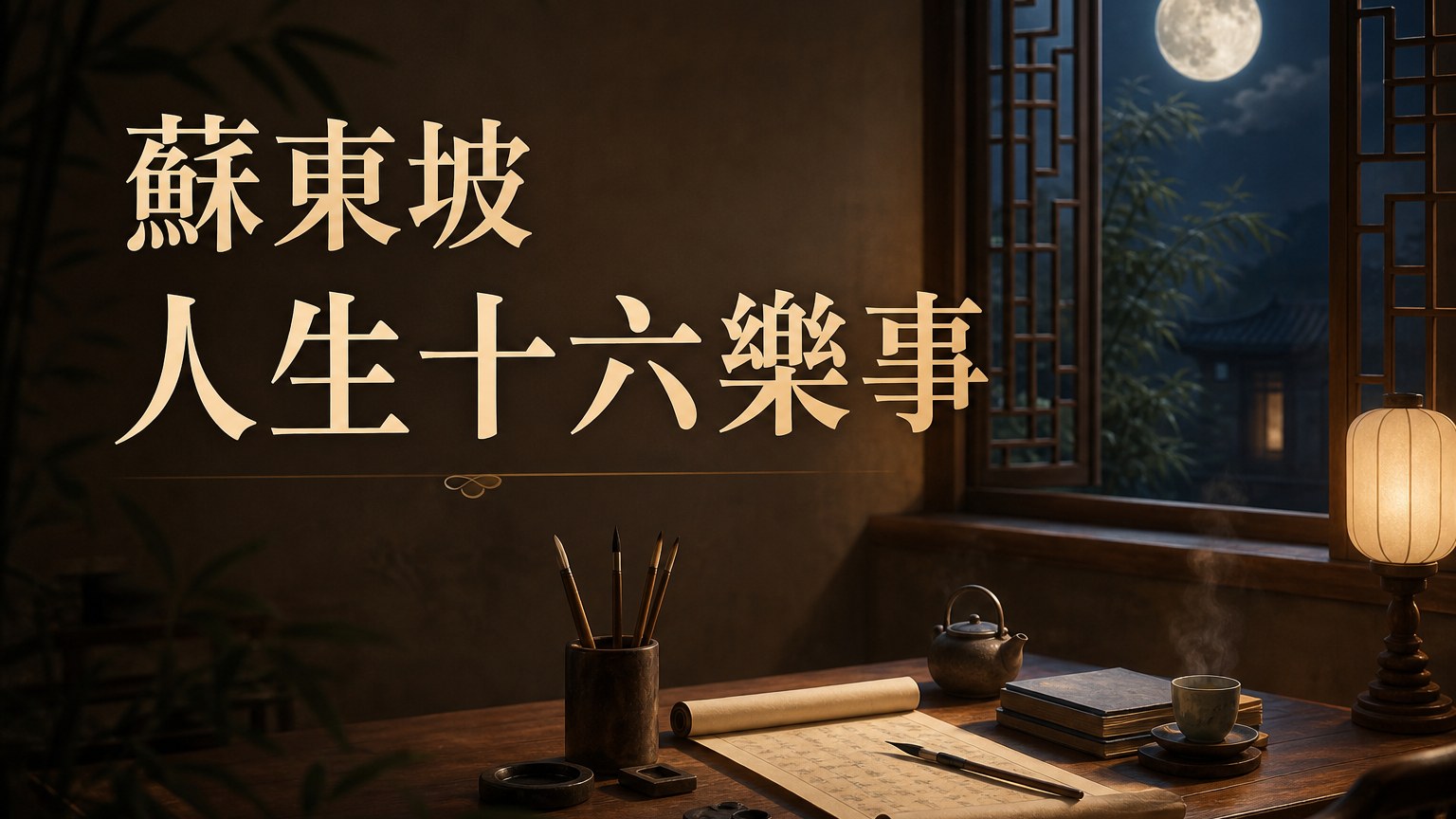 蘇東坡：人生十六大樂事，十六種風雅