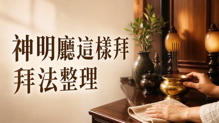 神明廳「這樣拜」，旺店、鎮宅、保平安…通通沒問題！