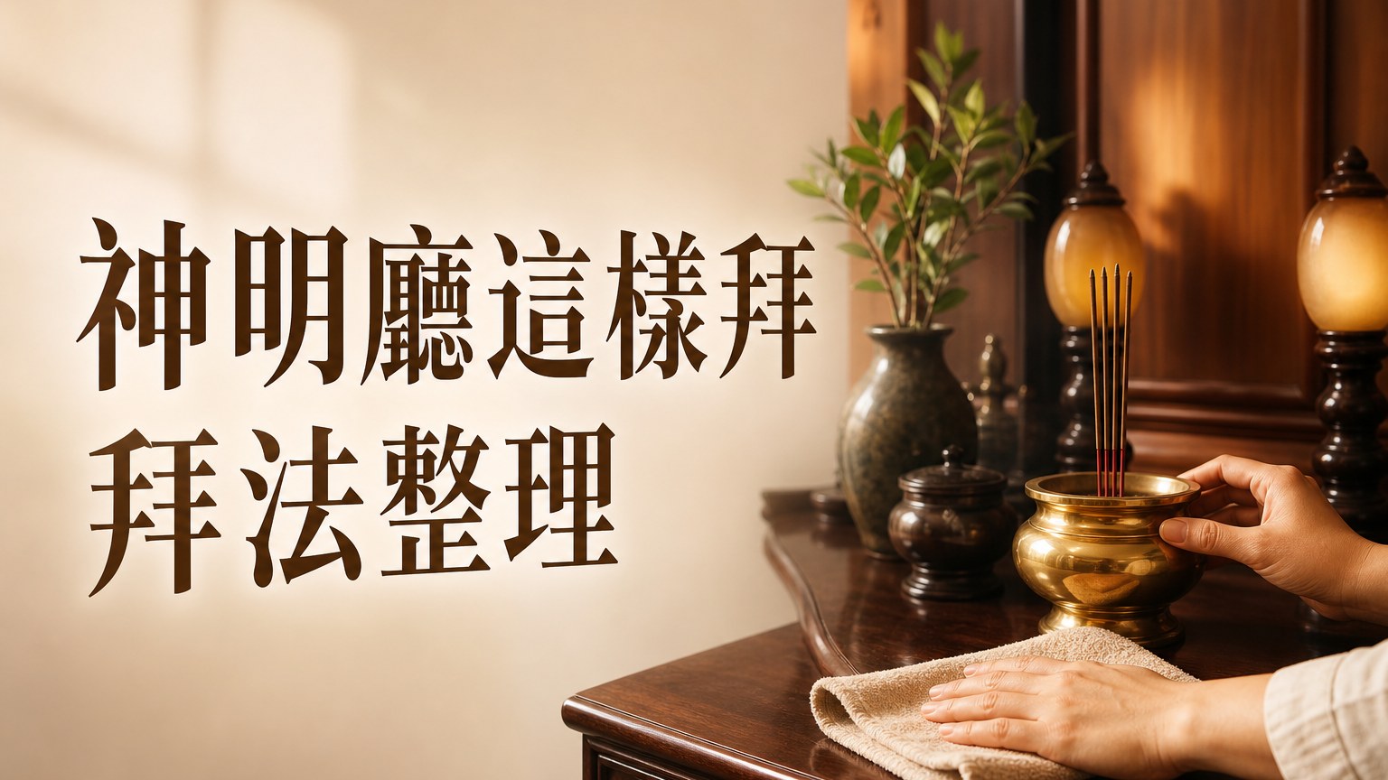 神明廳「這樣拜」，旺店、鎮宅、保平安…通通沒問題！
