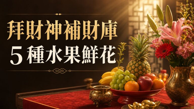 拜財神，補財庫！準備『這 5 種』水果＋鮮花，看完才知道：原來我以前都拜錯了 orz…