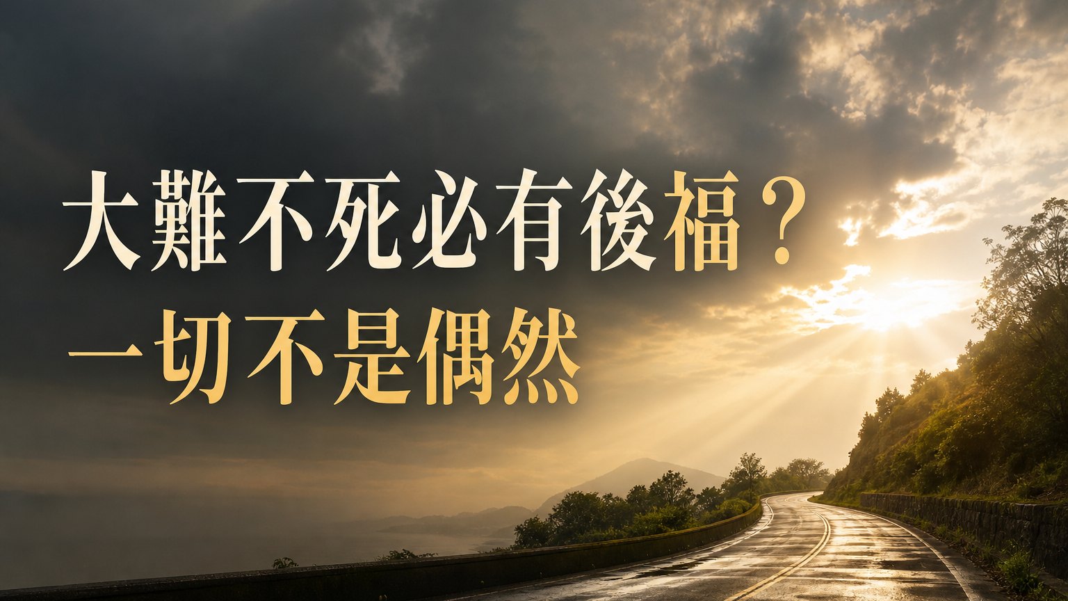 揭開「大難不死，必有後福」的秘密，原來一切都不是偶然…