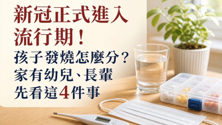 新冠正式進入流行期！孩子發燒怎麼分？家有幼兒、長輩先看這4件事