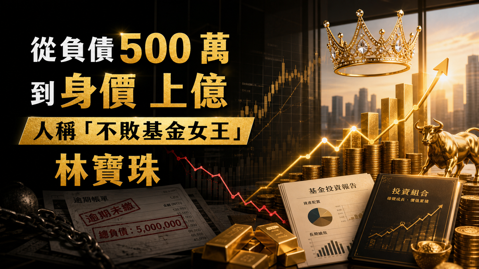 從負債 500 萬到身價上億，人稱「不敗基金女王」，他叫林寶珠！！