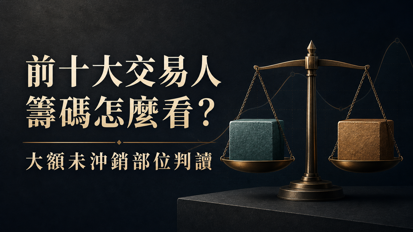 一分鐘搞懂，前十大交易人籌碼判讀：明天的盤，主力押哪一邊
