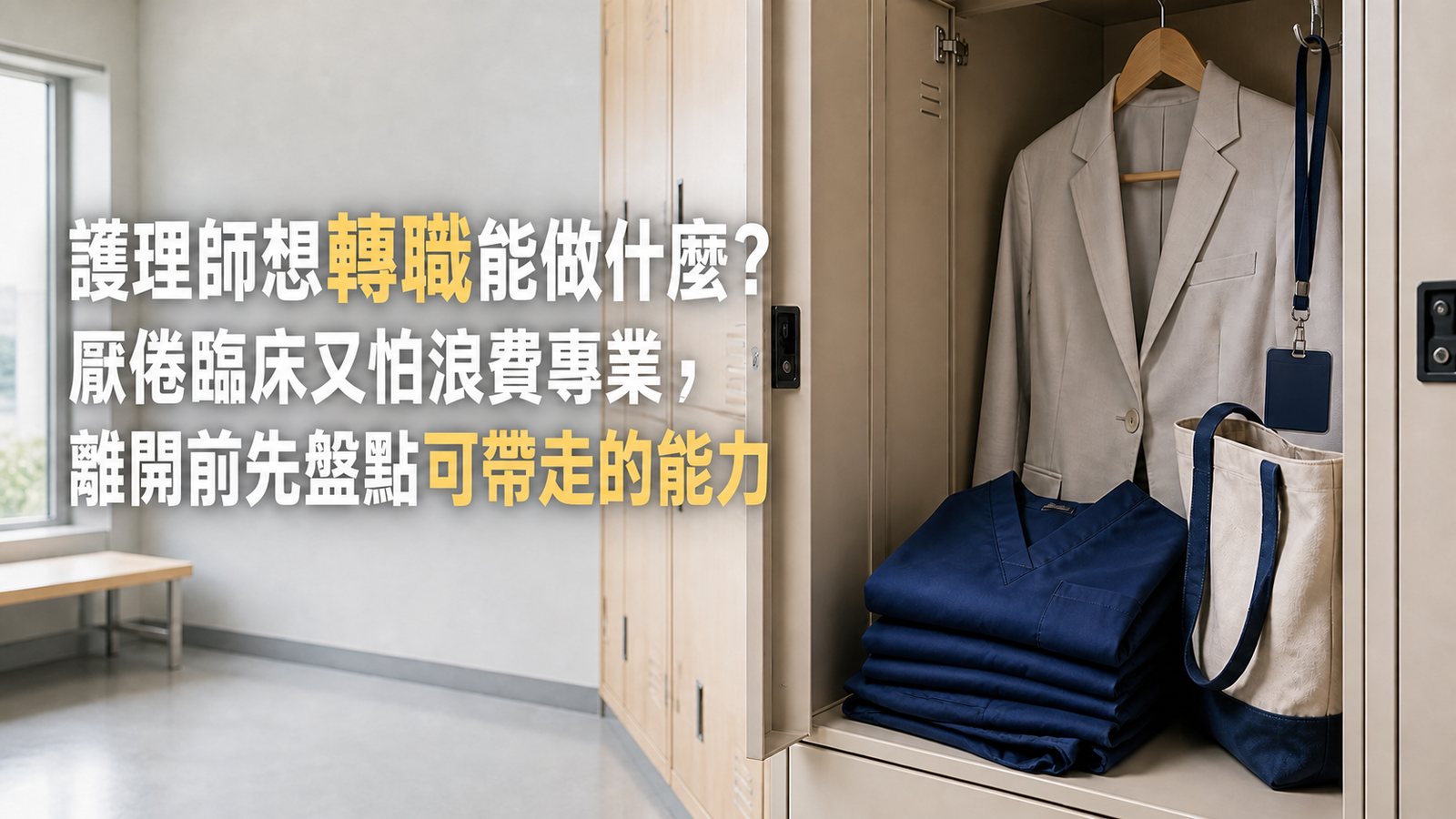 護理師想轉職能做什麼？厭倦臨床又怕浪費專業，離開前先盤點可帶走的能力