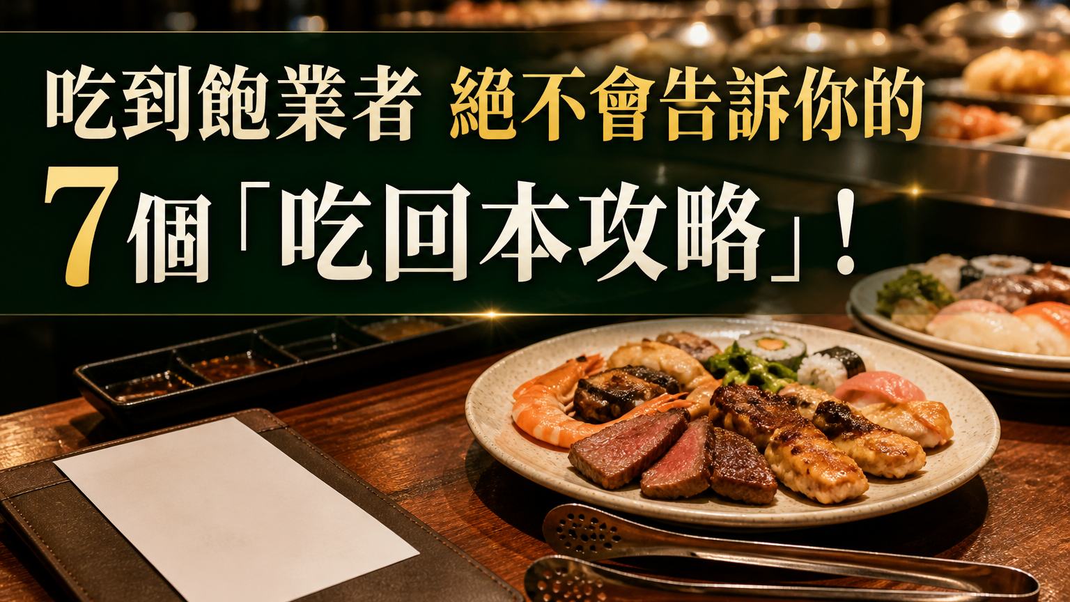 「吃到飽」業者 絕不會告訴你的 7個「吃回本攻略」！ 只要懂得 這樣吃，飯錢才能 拚回本…
