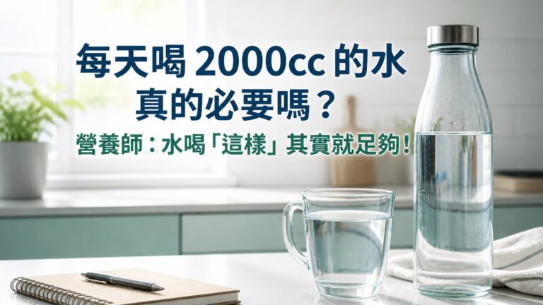 每天喝 2000cc 的水 真的必要嗎？營養師出面說明：水喝「這樣」其實就足夠！