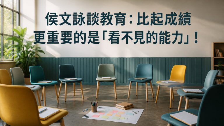 侯文詠談教育：比起成績 更重要的是這些「看不見的能力」！