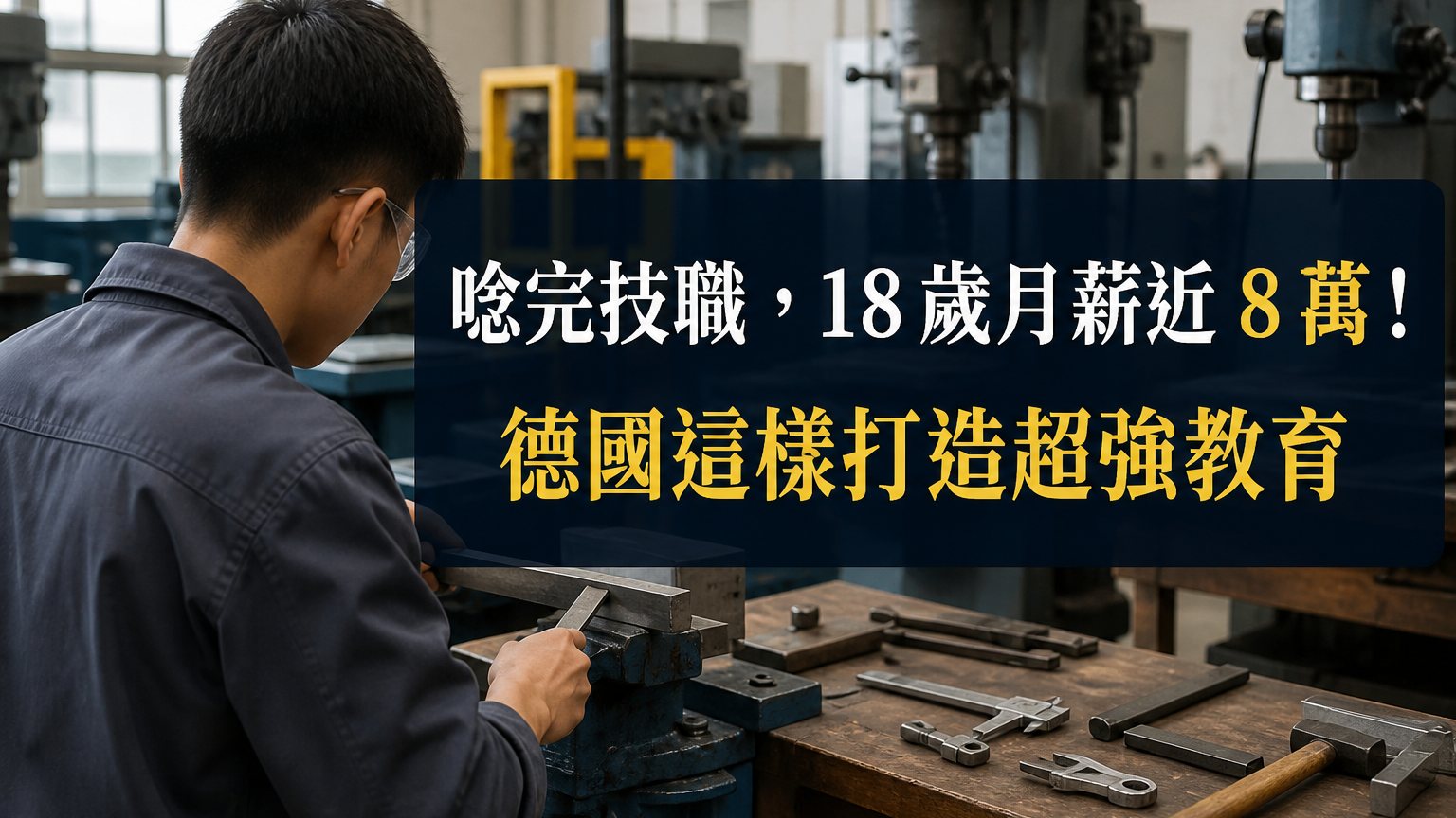 唸完技職，18 歲月薪近 8 萬！德國「這樣」打造超強教育，青年不必擔憂失業與低薪！