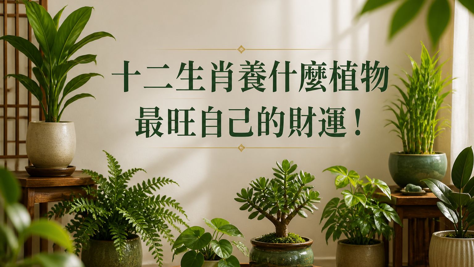十二生肖養什麼植物最旺自己的財運！