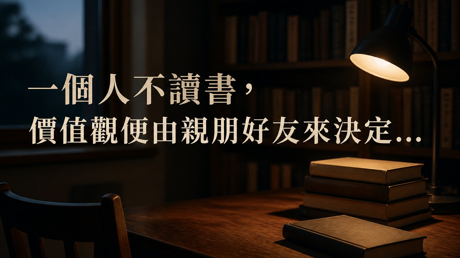 蔣方舟：一個人不讀書， 那麼他的價值觀， 便由他的親朋好友來決定…