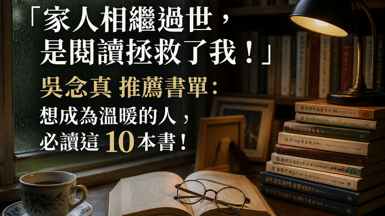 「家人相繼過世，是閱讀拯救了我！」 吳念真 推薦書單：想成為溫暖的人，必讀這 10本書！