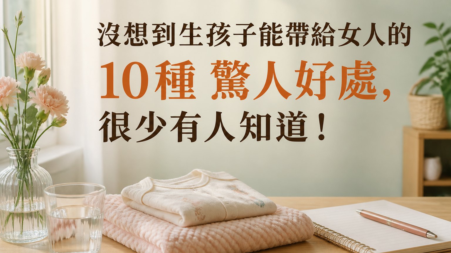 沒想到生孩子能帶給女人的10種 驚人好處，很少有人知道！