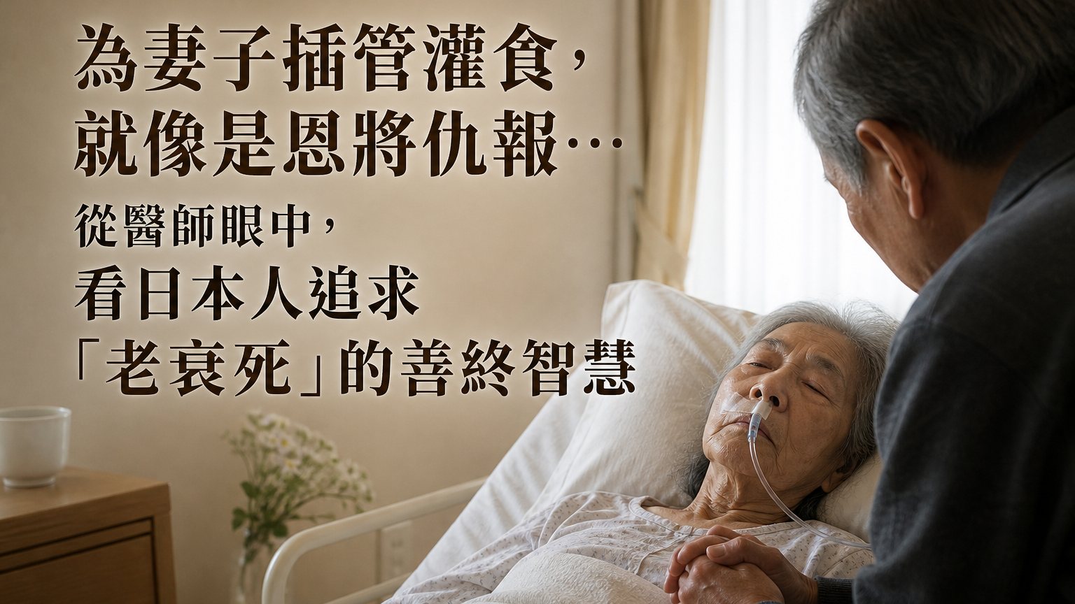 為妻子插管灌食，就像是恩將仇報…從醫師眼中，看日本人追求「老衰死」的善終智慧