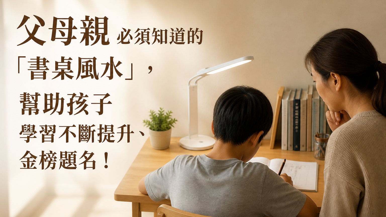 父母親 必須知道的「書桌風水」，幫助孩子 學習不斷提升、金榜題名！