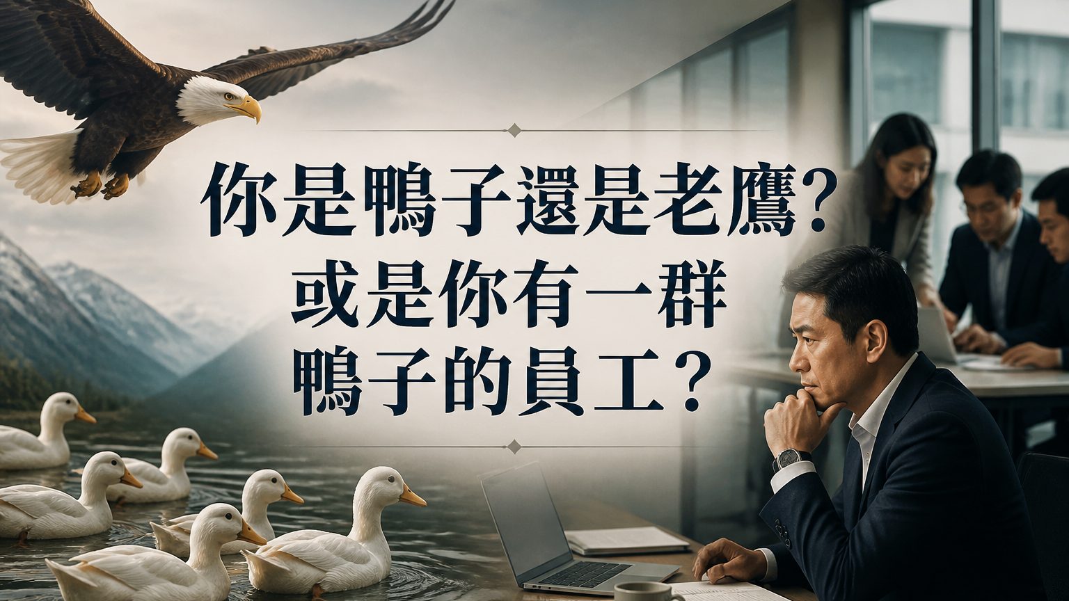 你是鴨子還是老鷹?或是你有一群鴨子的員工?