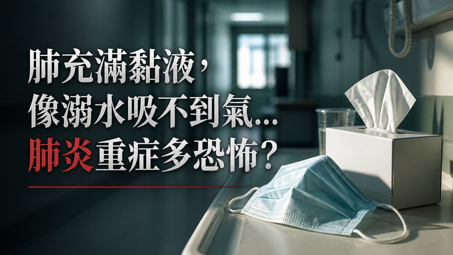 肺充滿黏液，像溺水吸不到氣… 肺炎重症多恐怖？ 醫師嘆：痛苦卻死不了！真的別鐵齒