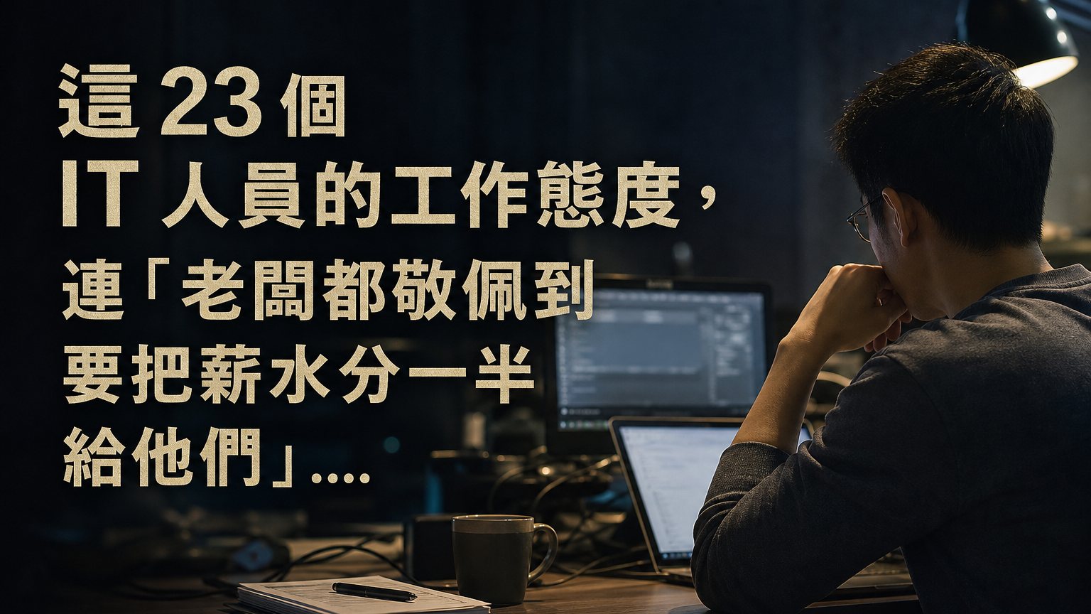 這 23 個 IT 人員的工作態度，連「老闆都敬佩到 要把薪水分一半 給他們」…