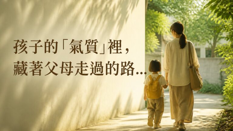 孩子的「氣質」裡，藏著父母走過的路…