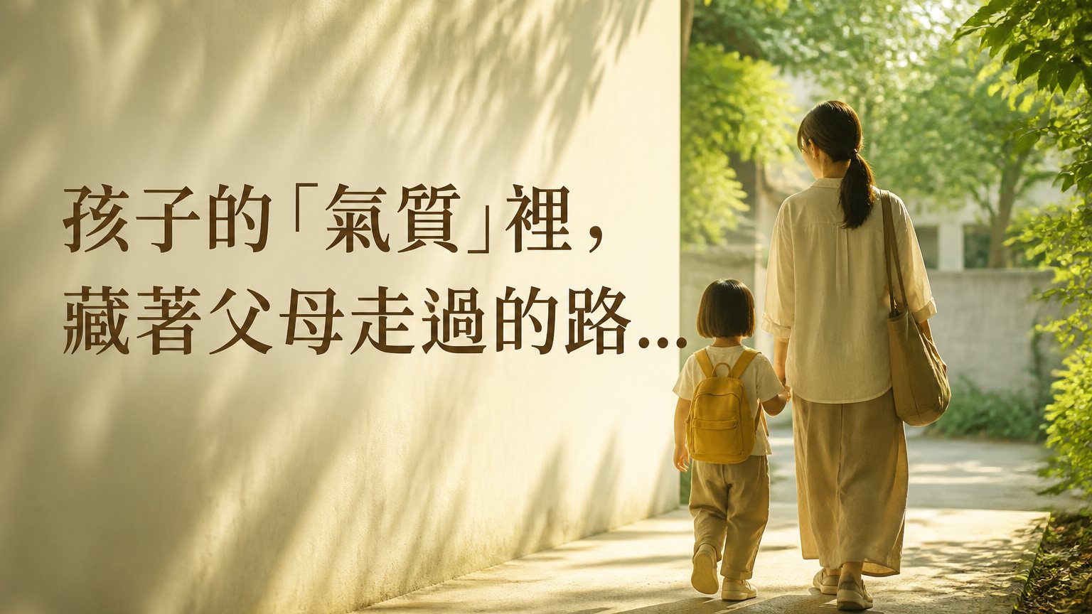 孩子的「氣質」裡，藏著父母走過的路…