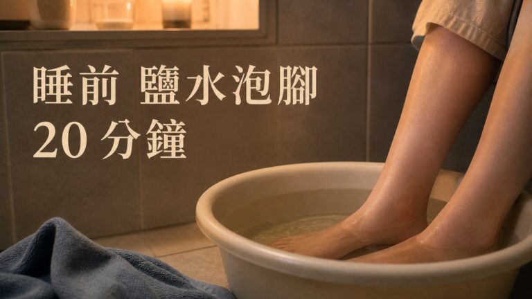 顧腎臟、除濕氣…中醫師周宗翰：睡前 鹽水泡腳 20 分鐘，好處多到說不完！