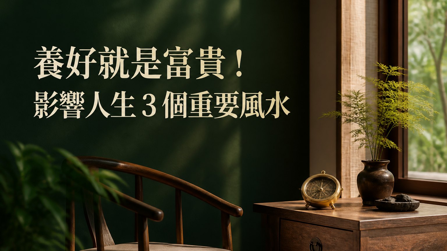 養好就是富貴！影響人生 3 個重要風水 原來就在自己身上（深度好文）