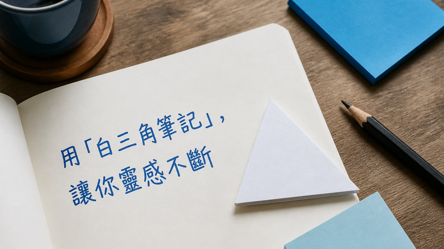 工作總是煩惱想不出好點子嗎？用「白三角筆記」，讓你靈感不斷，一小時寫出 100個點子！