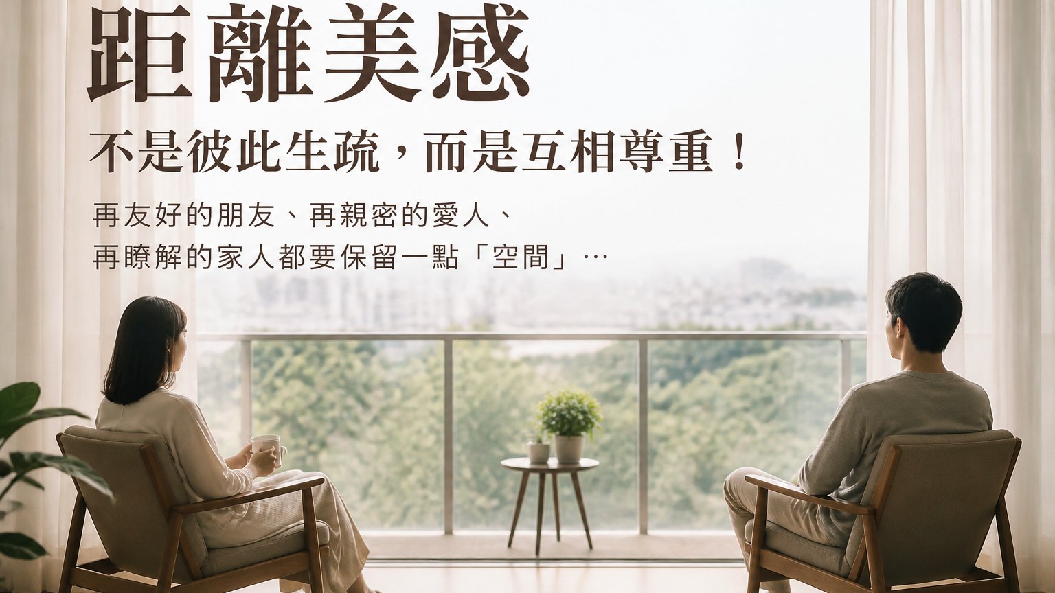 距離美感 不是彼此生疏，而是互相尊重！再友好的朋友、再親密的愛人、再瞭解的家人都要保留一點「空間」…