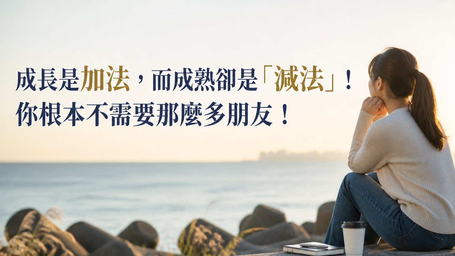 成長是加法，而成熟卻是「減法」！ 你根本不需要那麼多朋友！