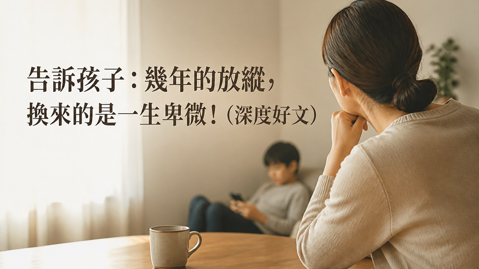 告訴孩子：幾年的放縱，換來的是一生卑微！（深度好文）