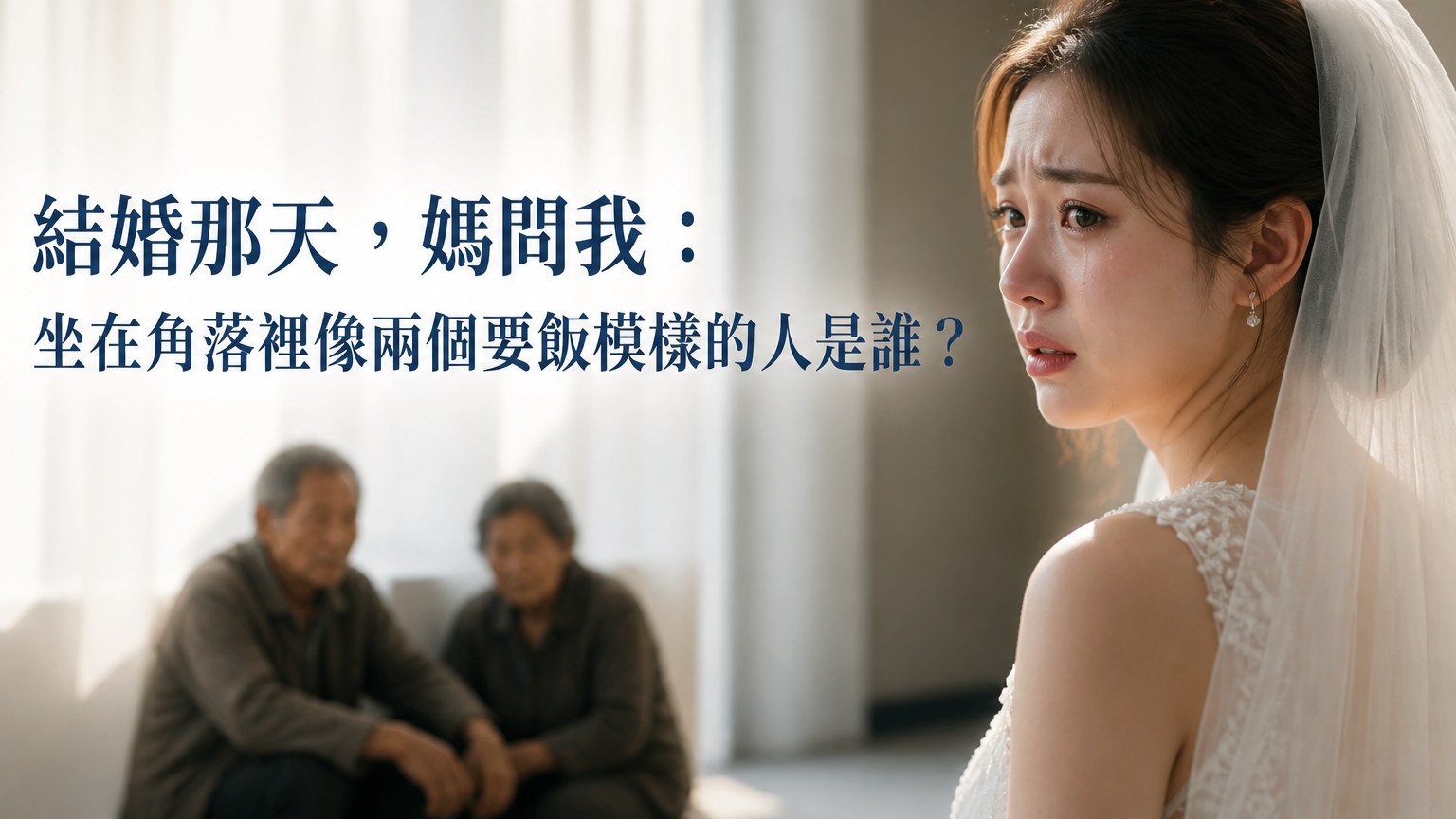 結婚那天，媽問我：坐在角落裡像兩個要飯模樣的人是誰 ?… 看完後我哭了