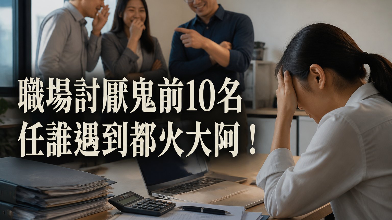 【職場討厭鬼的 前10名 】任誰遇到都火大阿！小心，別在不知不覺中，成為討厭鬼…