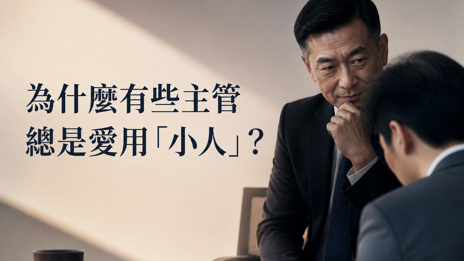 為什麼有些主管 總是愛用「小人」？原因其實很簡單，看完「這 3 點」你會非常贊同…