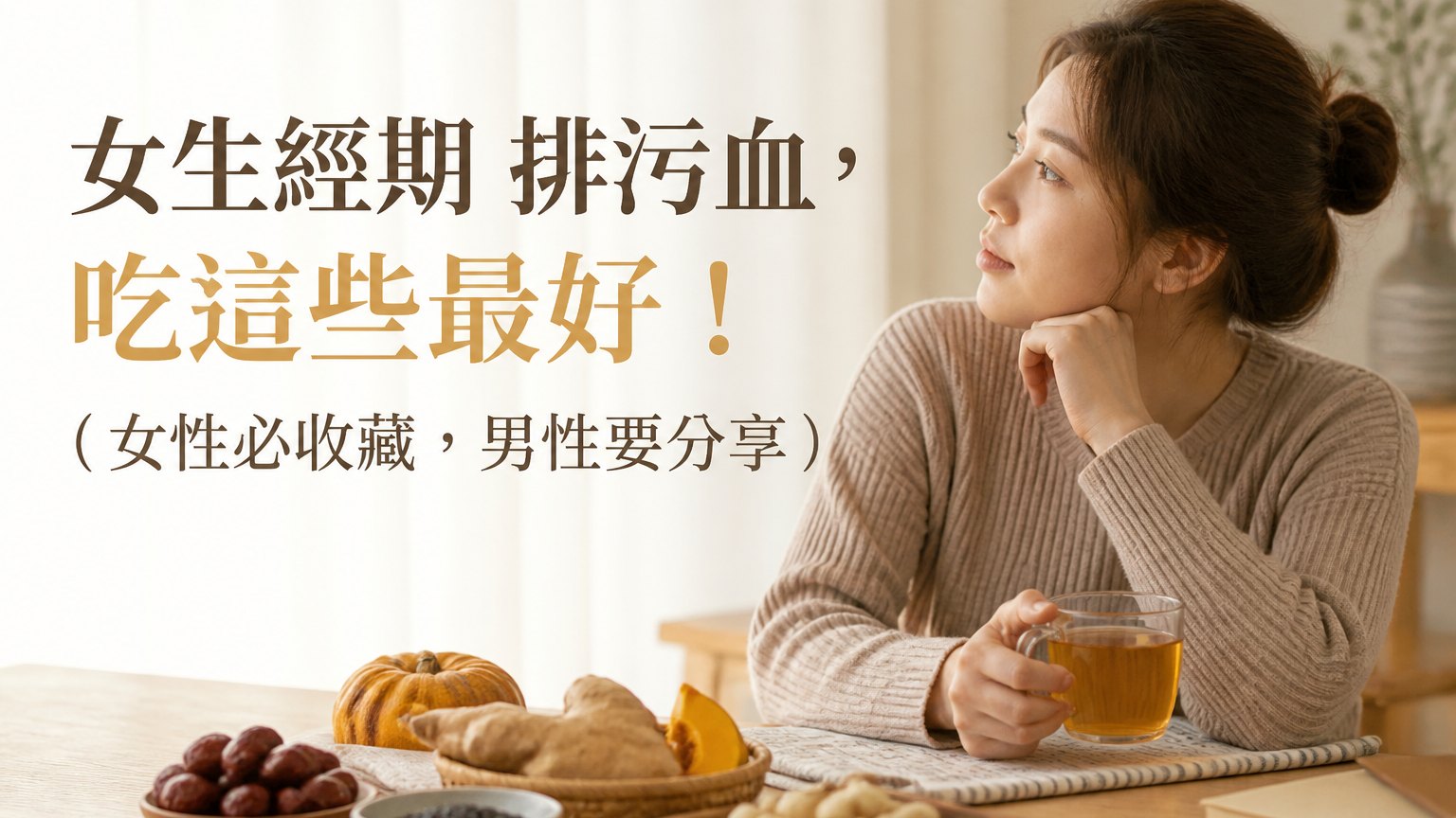 女生經期 排污血，吃這些最好！（女性必收藏，男性要分享）