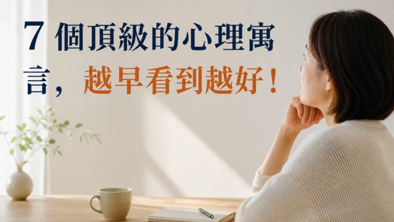 7 個頂級的心理寓言，越早看到越好！