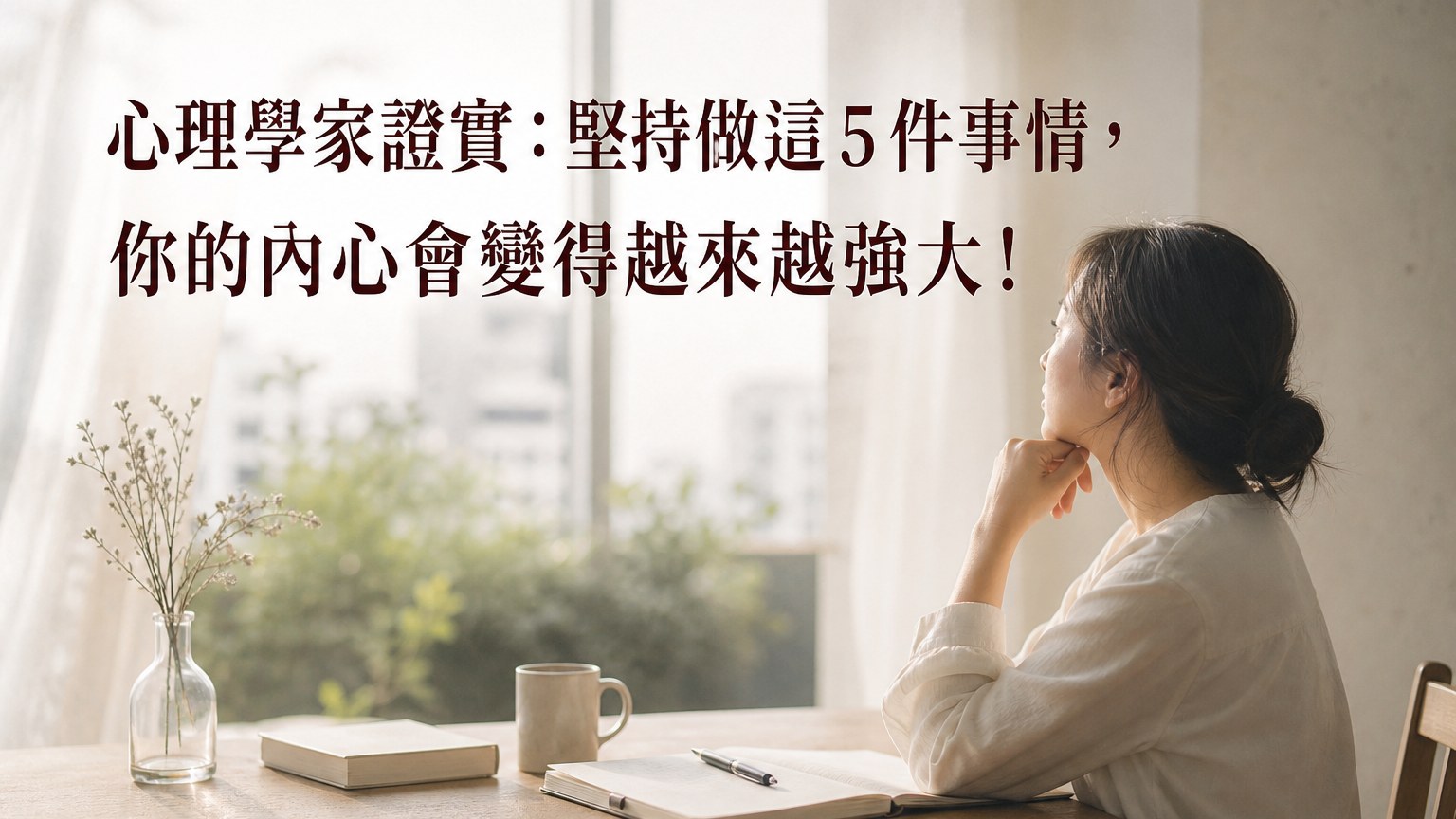 心理學家證實：堅持做這 5 件事情，你的內心會變得越來越強大！( 十年後，你會感謝自己..