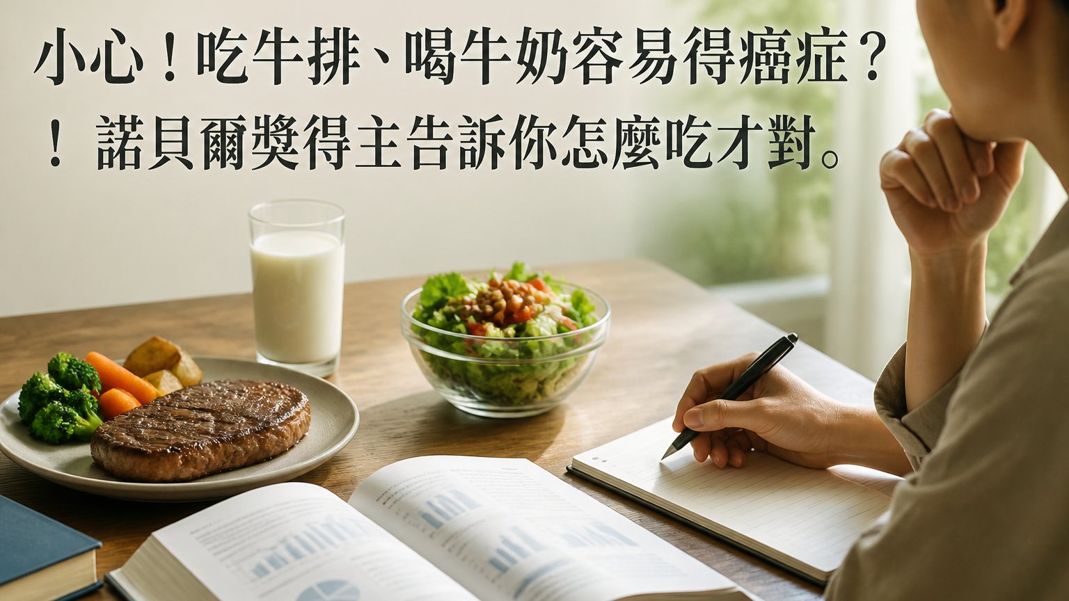 小心！吃牛排、喝牛奶容易得癌症？！諾貝爾獎得主告訴你怎麼吃才對。