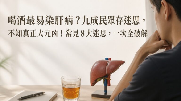 喝酒最易染肝病？九成民眾存迷思，不知真正大元凶！常見８大迷思，一次全破解