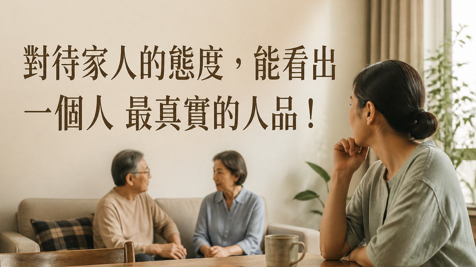 對待家人的態度，能看出一個人 最真實的人品！