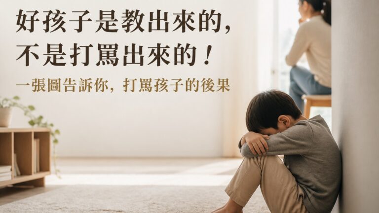 好孩子是教出來的，不是打罵出來的！一張圖告訴你，打罵孩子的後果