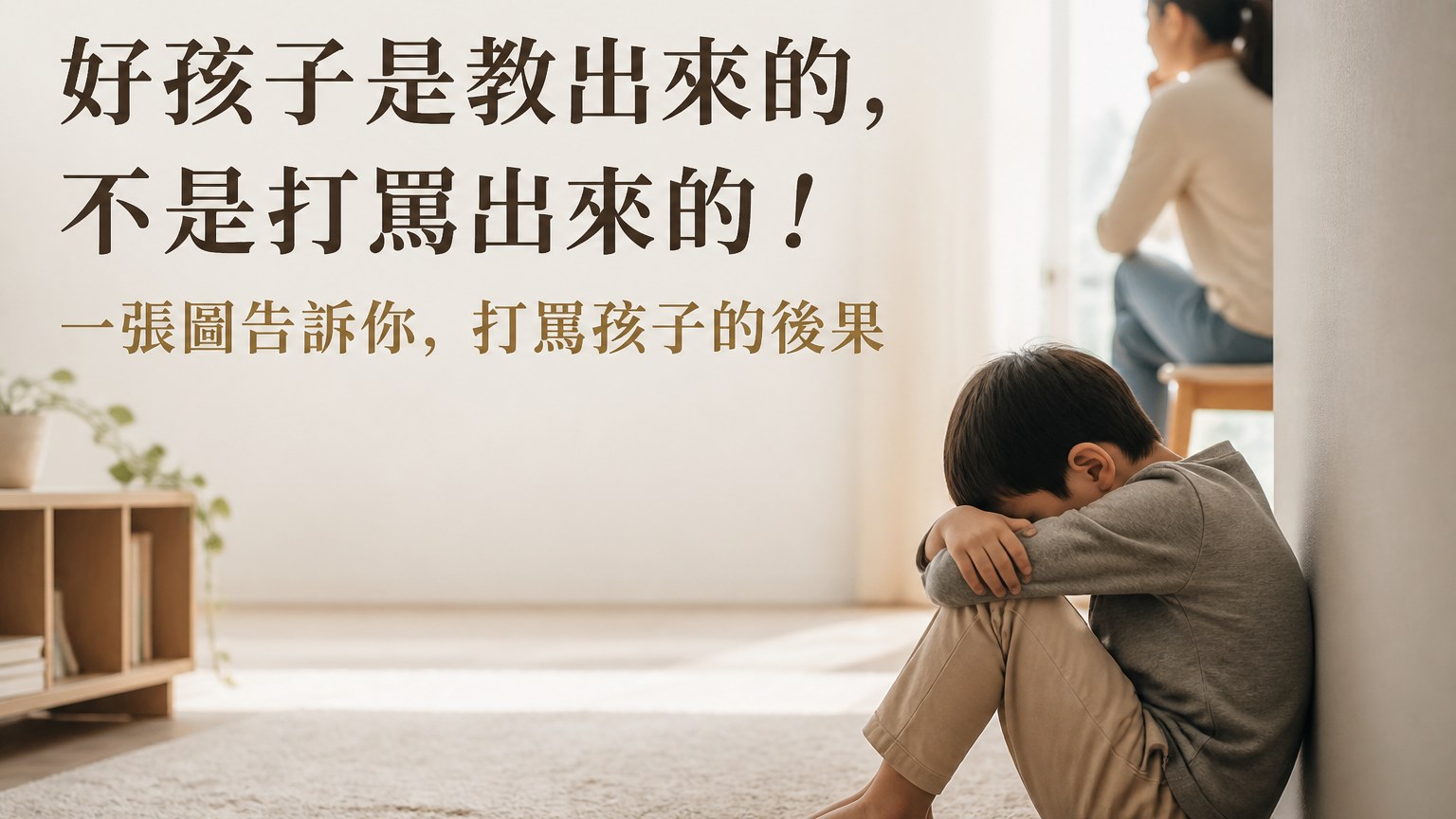 好孩子是教出來的，不是打罵出來的！一張圖告訴你，打罵孩子的後果