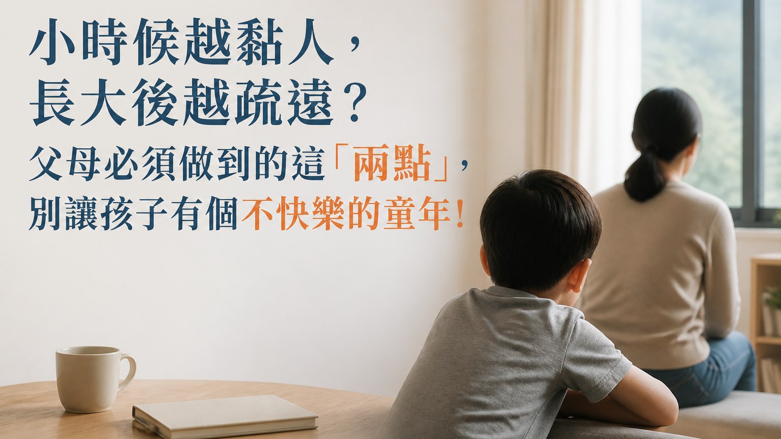 小時候越黏人，長大後越疏遠？父母必須做到的這「兩點」，別讓孩子有個不快樂的童年!