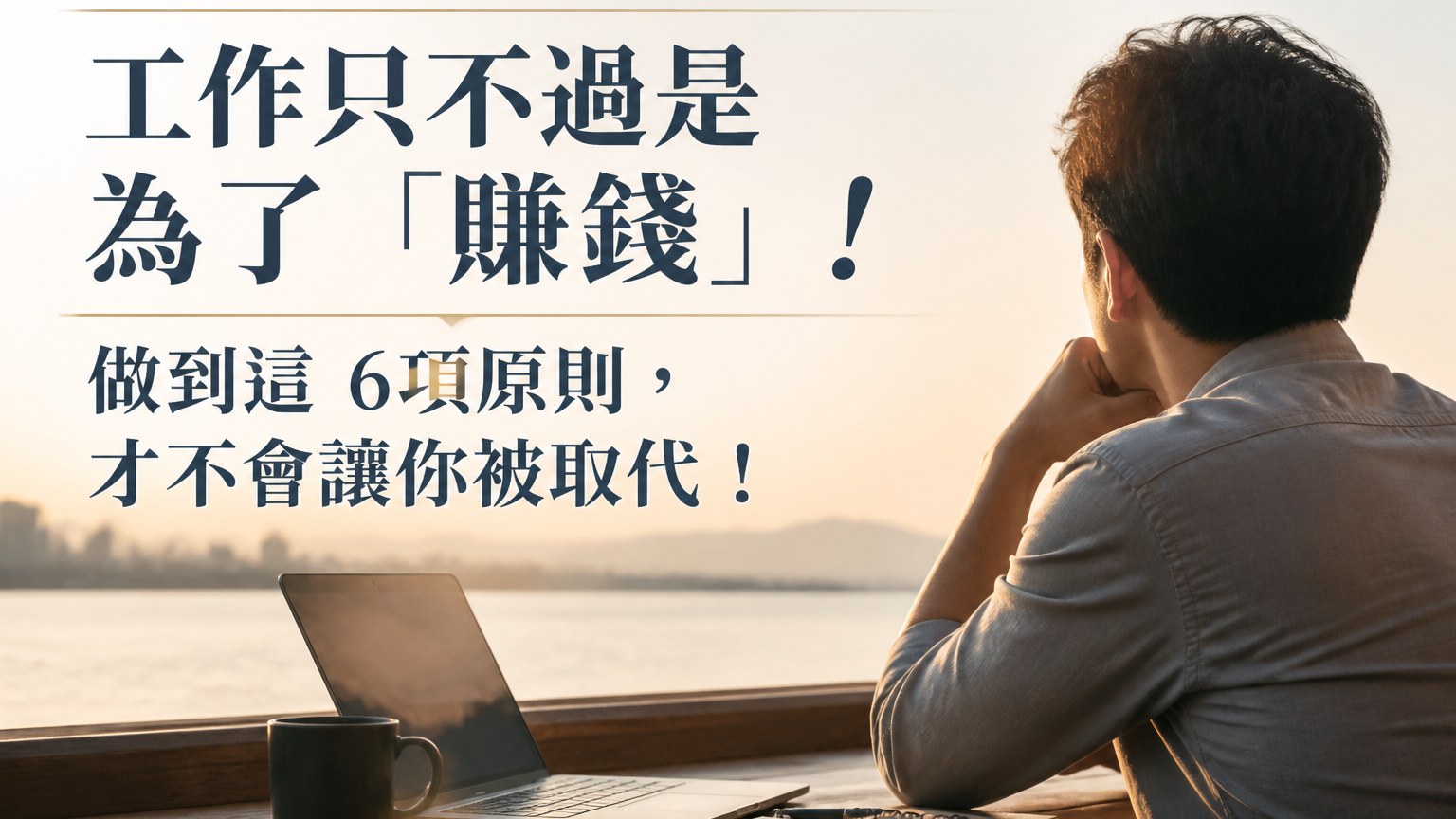 工作只不過是 為了「賺錢」！ 做到這 6項原則，才不會讓你被取代！