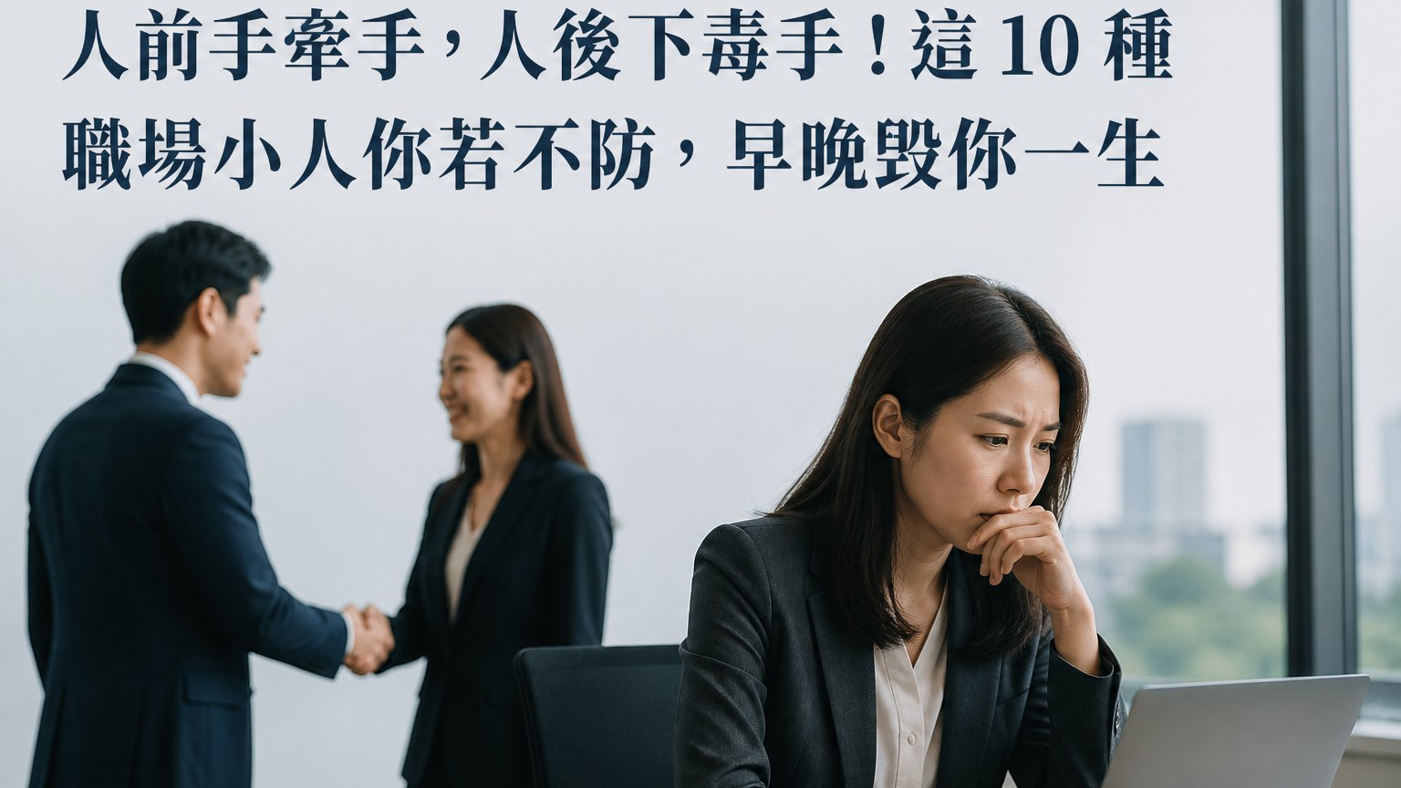 人前手牽手，人後下毒手！這 10 種 職場小人你若不防，早晚毀你一生