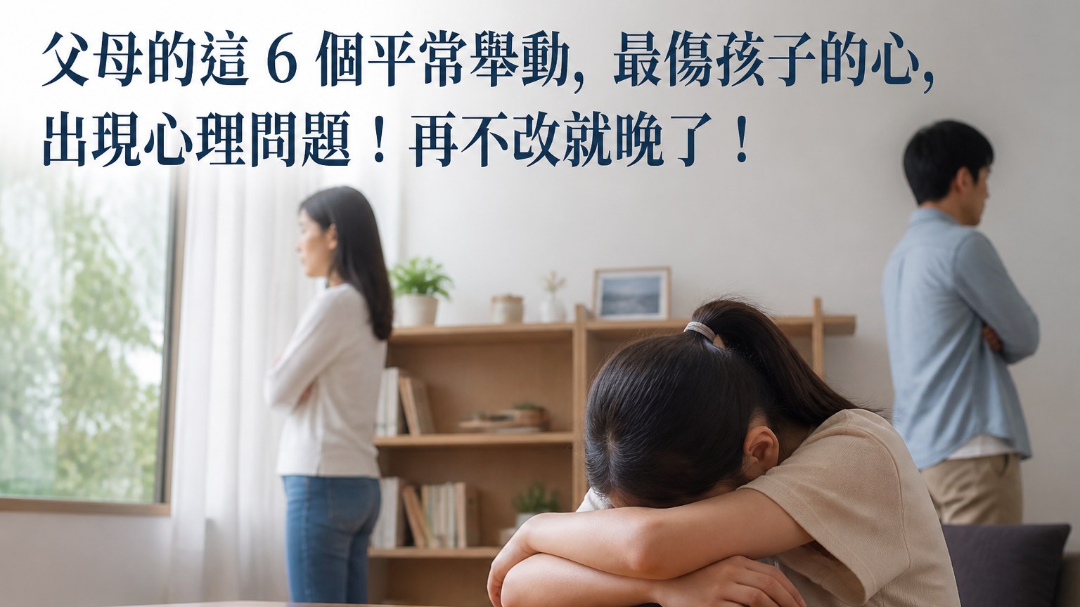 父母的這 6 個平常舉動，最傷孩子的心，出現心理問題！再不改就晚了！