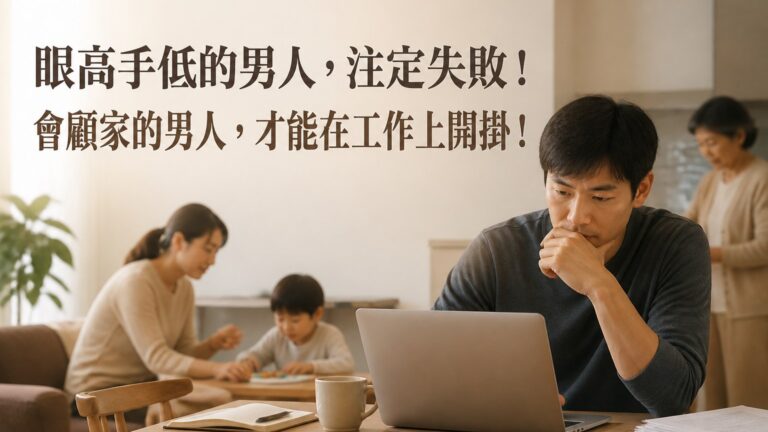 眼高手低的男人，注定失敗！會顧家的男人，才能在工作上開掛！